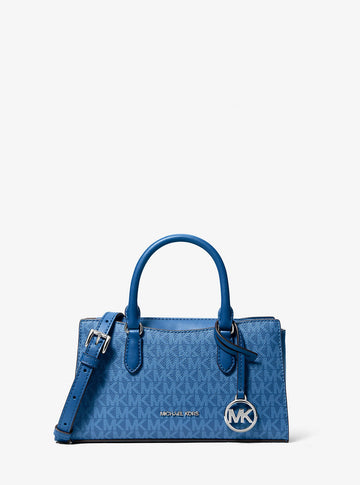 Arden Small Signature Logo Messenger Bag Galaxy Blue Galaxy Blue