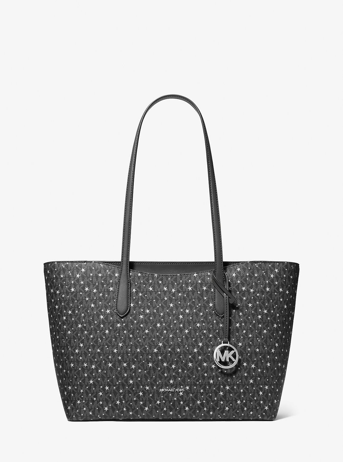 Arden Large Printed Signature Logo Tote Bag Black Black