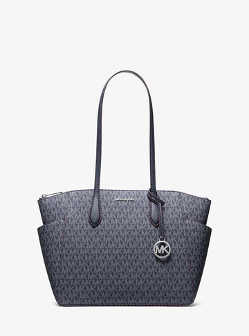 Marilyn Medium Signature Logo Tote Bag Admiral Admiral