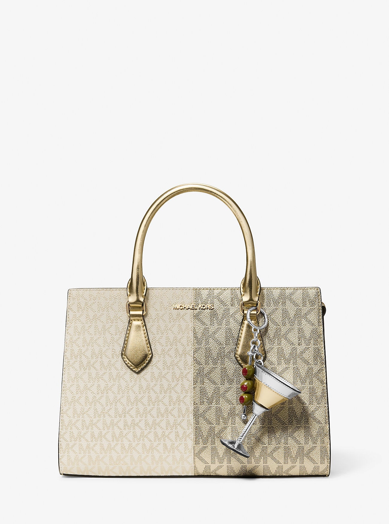Martini Bag Charm Silver Silver