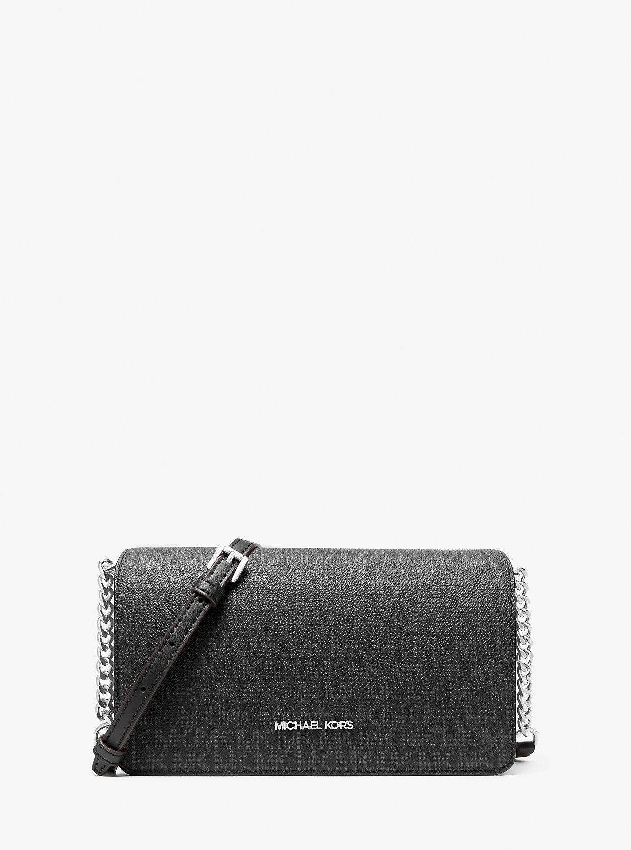 Jet Set Medium Signature Logo Crossbody Bag Black Black
