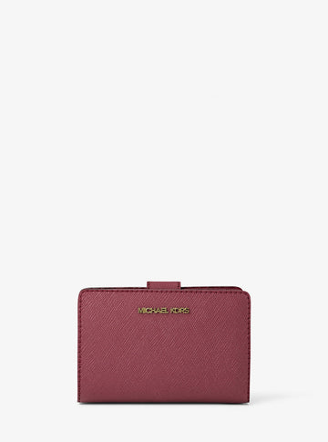 Medium Crossgrain Leather Wallet Cherry Cherry