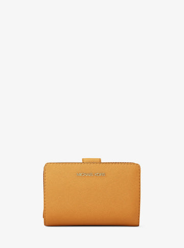 Medium Crossgrain Leather Wallet Black Black