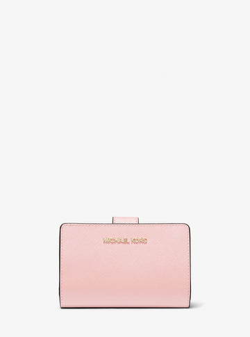 Medium Crossgrain Leather Wallet Powder Blush Powder Blush