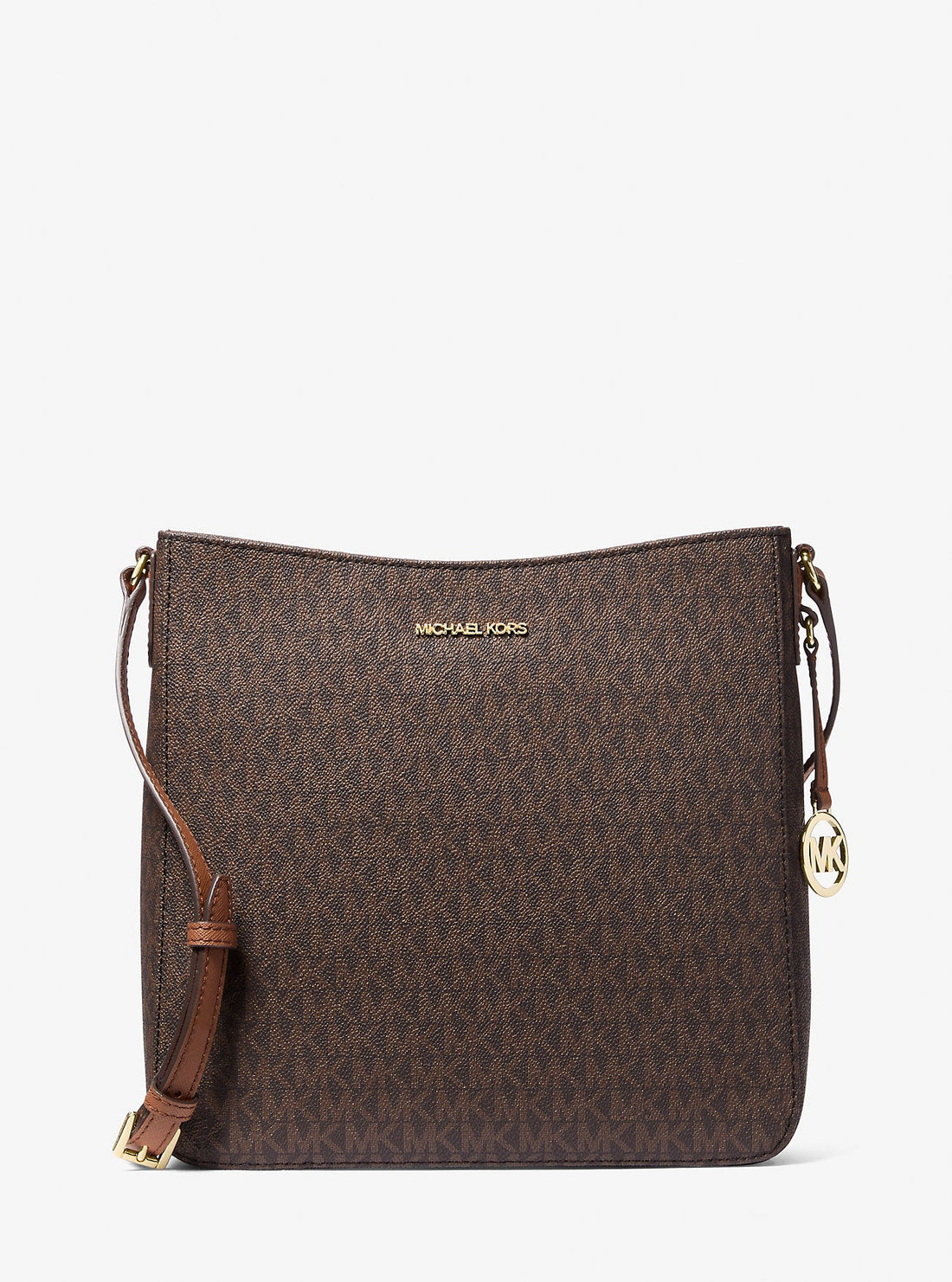 Jet Set Travel Large Logo Messenger Bag Brown Brown