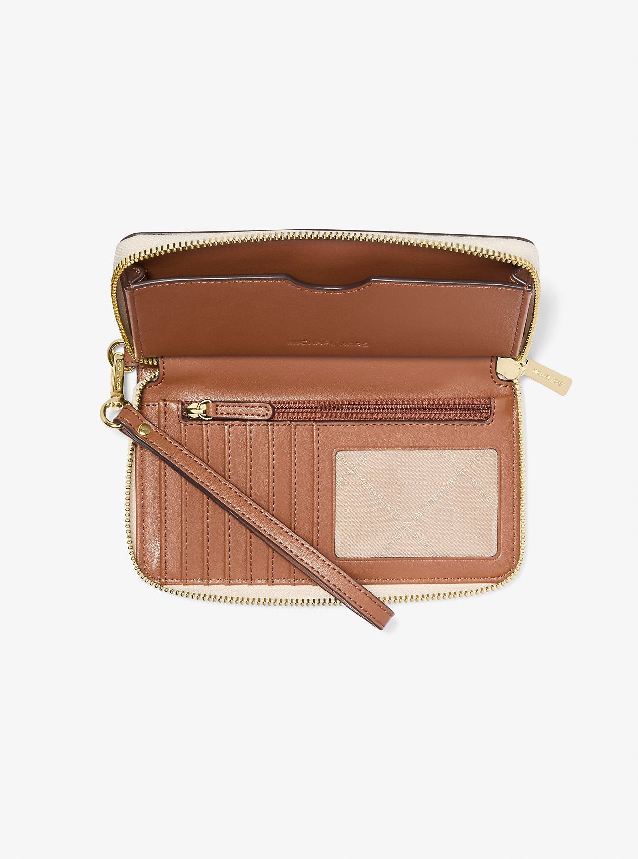 Jet Set Signature Logo Smartphone Wristlet Vanilla Vanilla