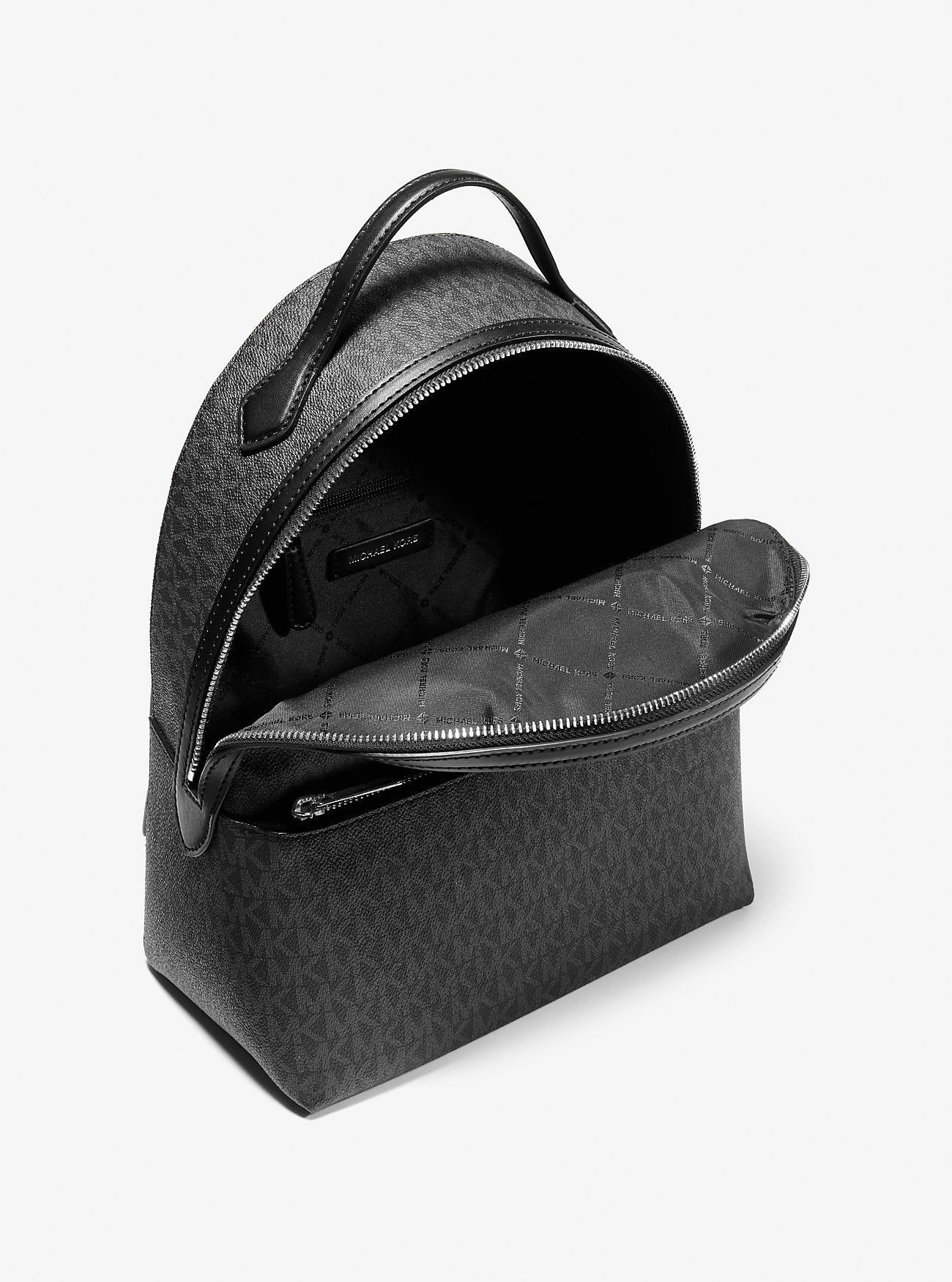 Sheila Medium Signature Logo Backpack Black Black
