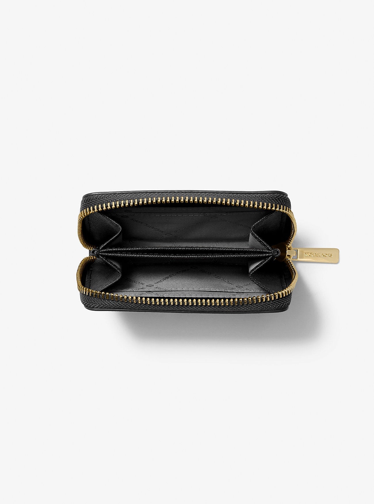 Jet Set Travel Medium Saffiano Leather Wallet Black Black