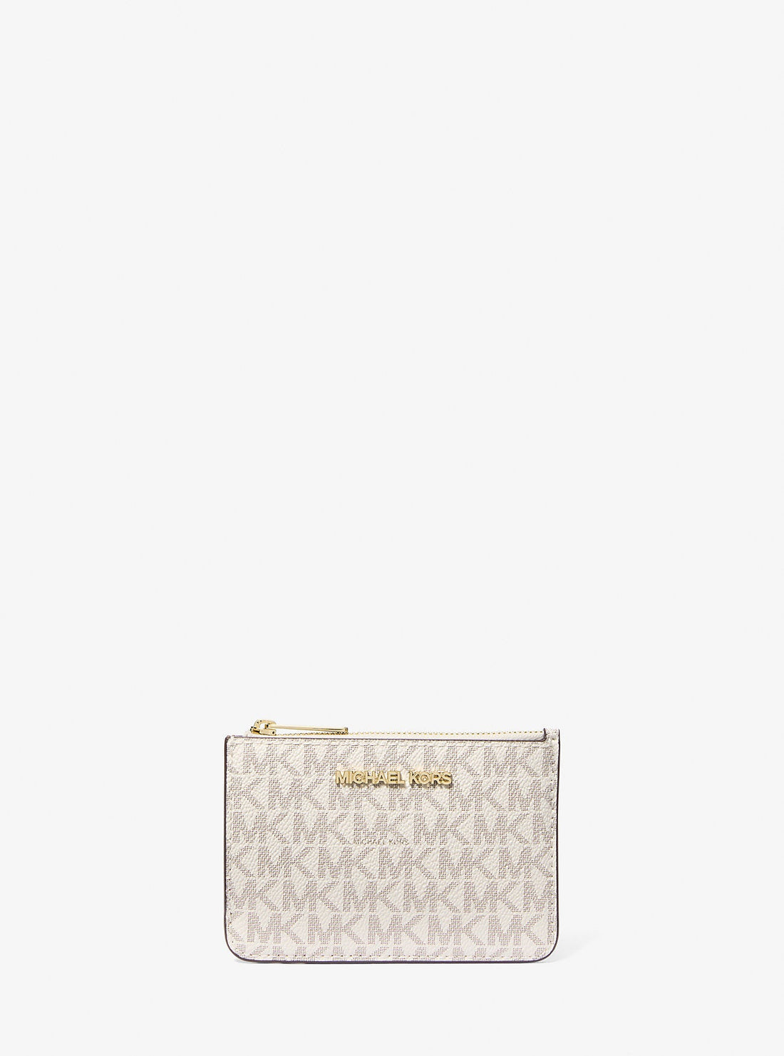 Jet Set Travel Small Signature Logo Coin Purse Vanilla Vanilla