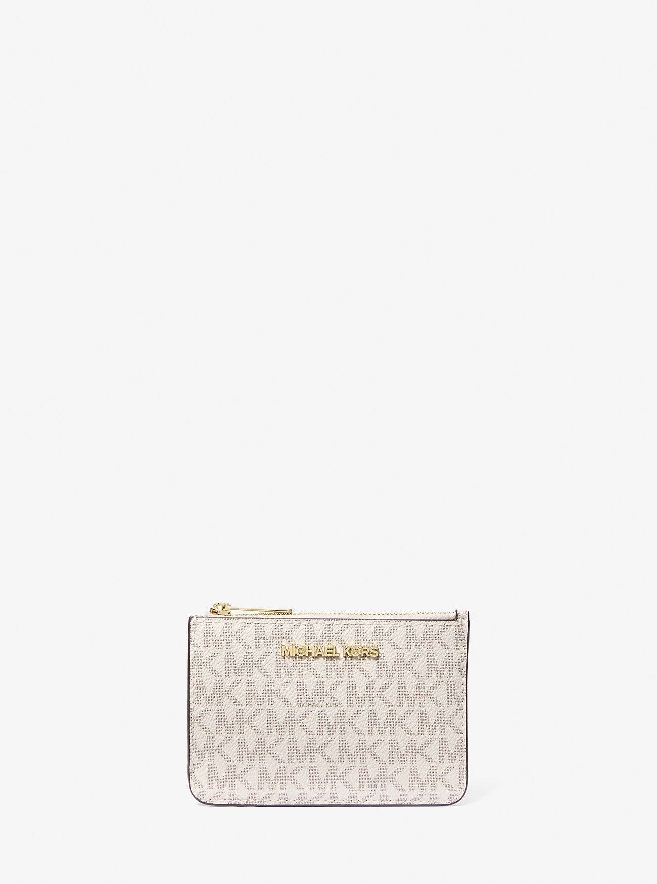 Jet Set Travel Small Signature Logo Coin Purse Vanilla Vanilla
