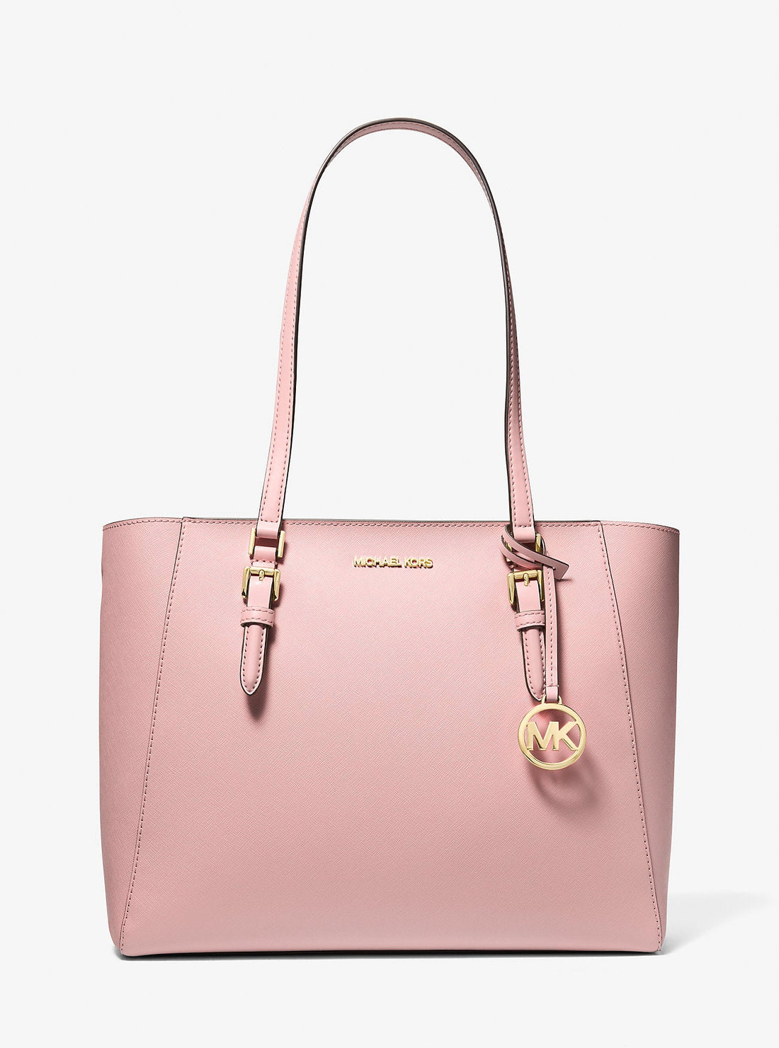 Charlotte Large Saffiano Leather 3-in-1 Tote Bag Powder Blush Powder Blush