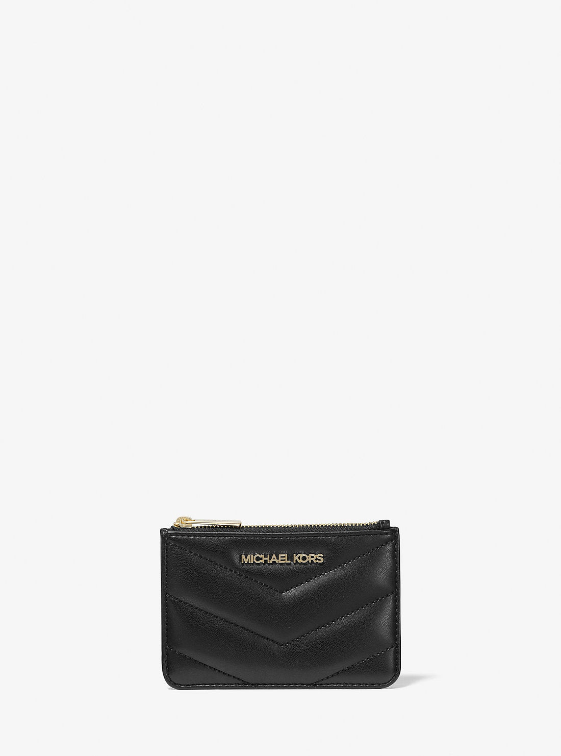 Jet Set Travel Small Quilted Coin Pouch Black Black