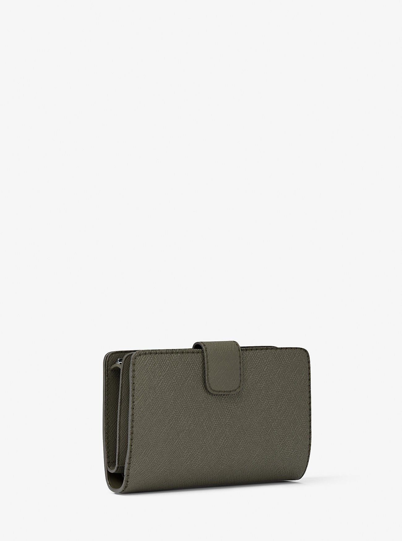 Medium Saffiano Leather Wallet Olive Olive