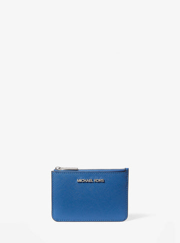 Jet Set Saffiano Leather Coin Purse Galaxy Blue Galaxy Blue