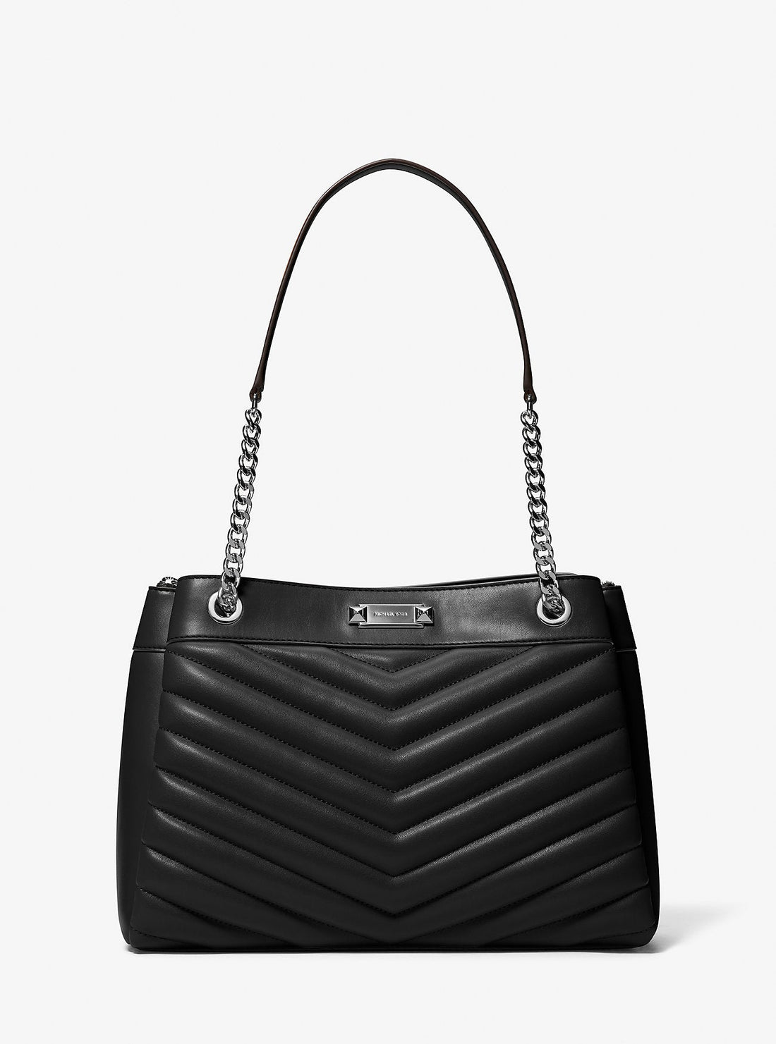 Whitney Medium Quilted Tote Bag Black Black
