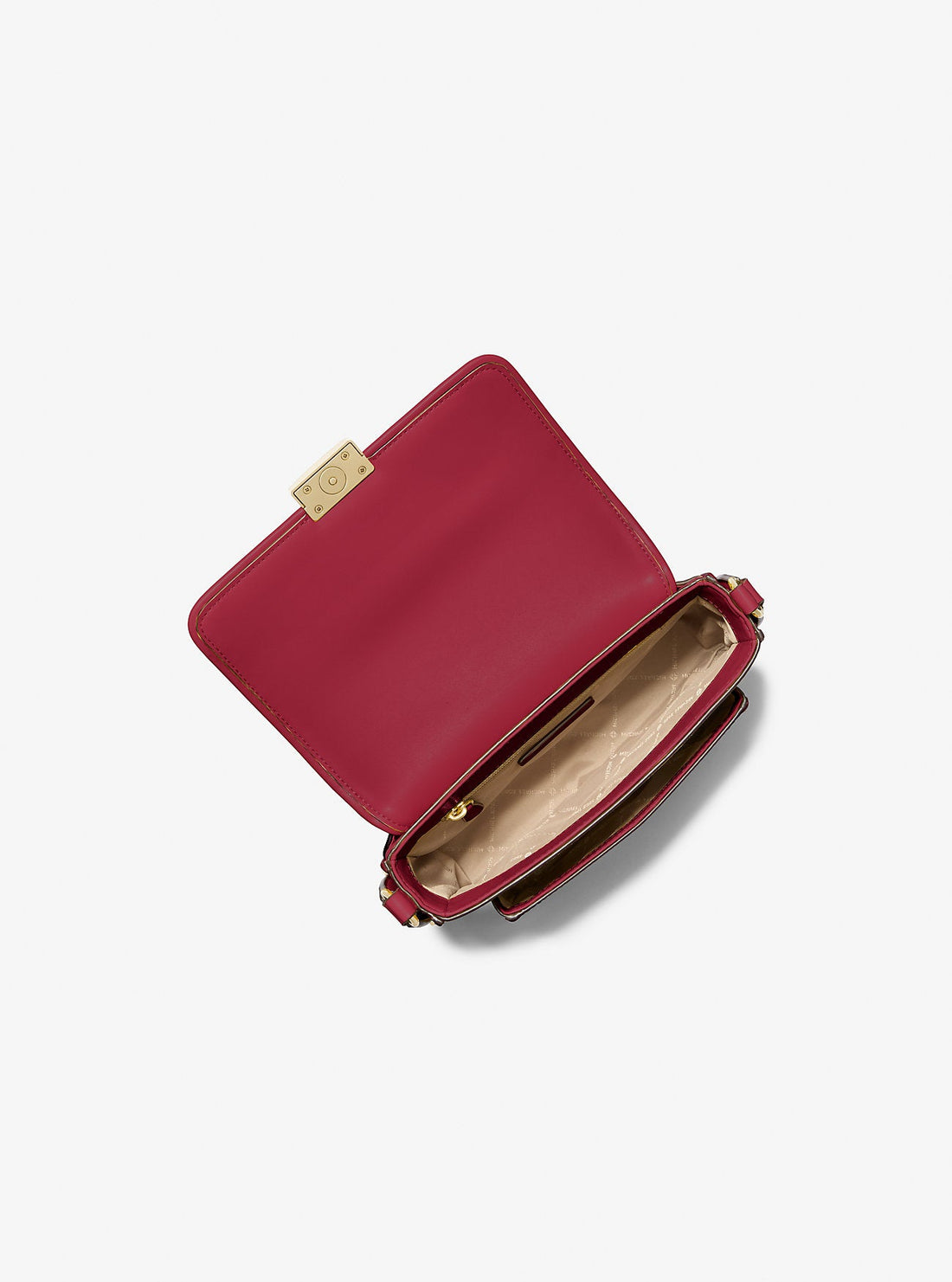 Bradshaw Medium Leather Messenger Bag Cherry Cherry