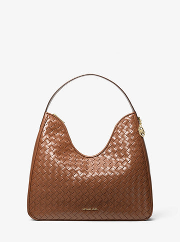 Nayla Medium Woven Shoulder Bag Luggage Luggage