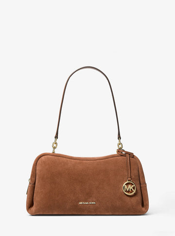 Cecily Medium Suede Shoulder Bag Luggage Luggage