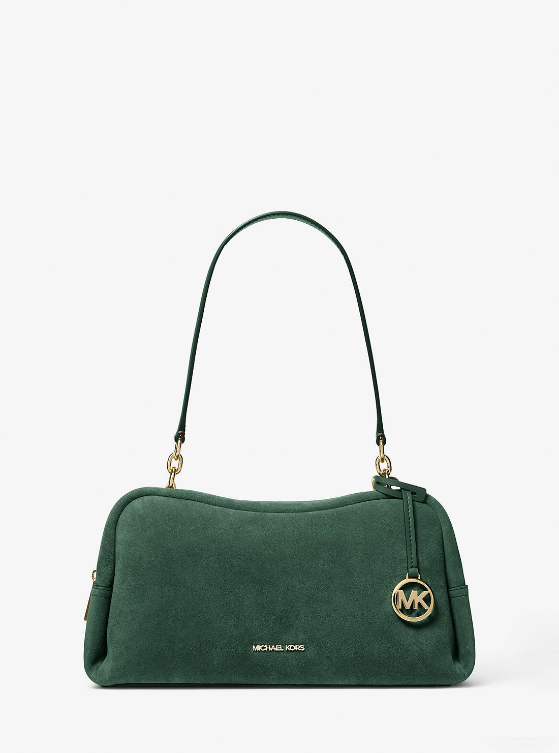 Cecily Medium Suede Shoulder Bag Moss Moss