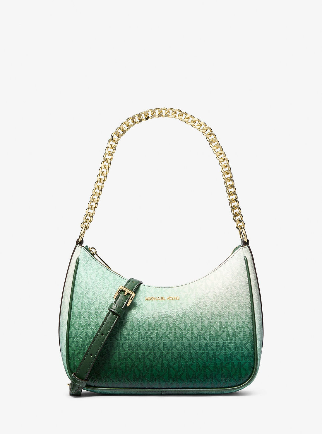 Jet Set Large Ombre Signature Logo Pochette Moss Multi Moss Multi