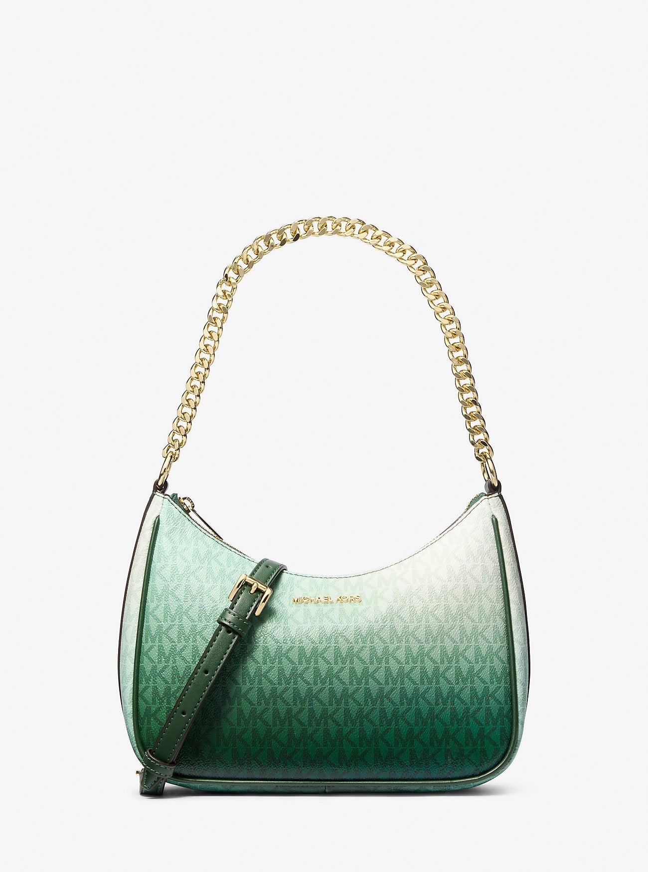 Jet Set Large Ombre Signature Logo Pochette Moss Multi Moss Multi