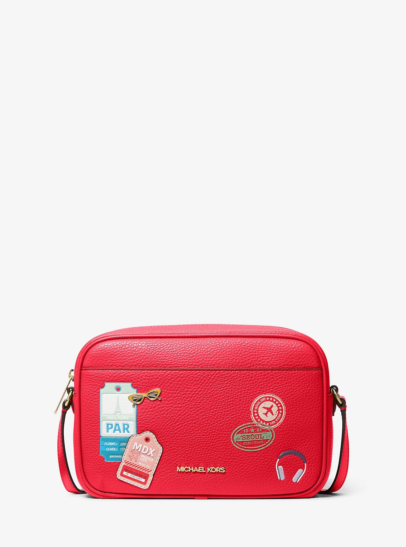 Jet Set Large Embellished Camera Crossbody Bag Dk Sangria Dk Sangria