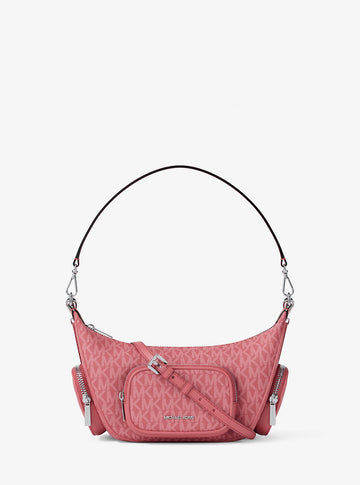 Merritt Small Signature Logo Convertible Shoulder Bag Hibiscus Hibiscus