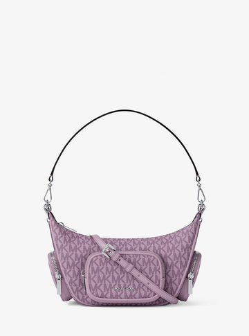 Merritt Small Signature Logo Convertible Shoulder Bag Lt Quartz Lt Quartz