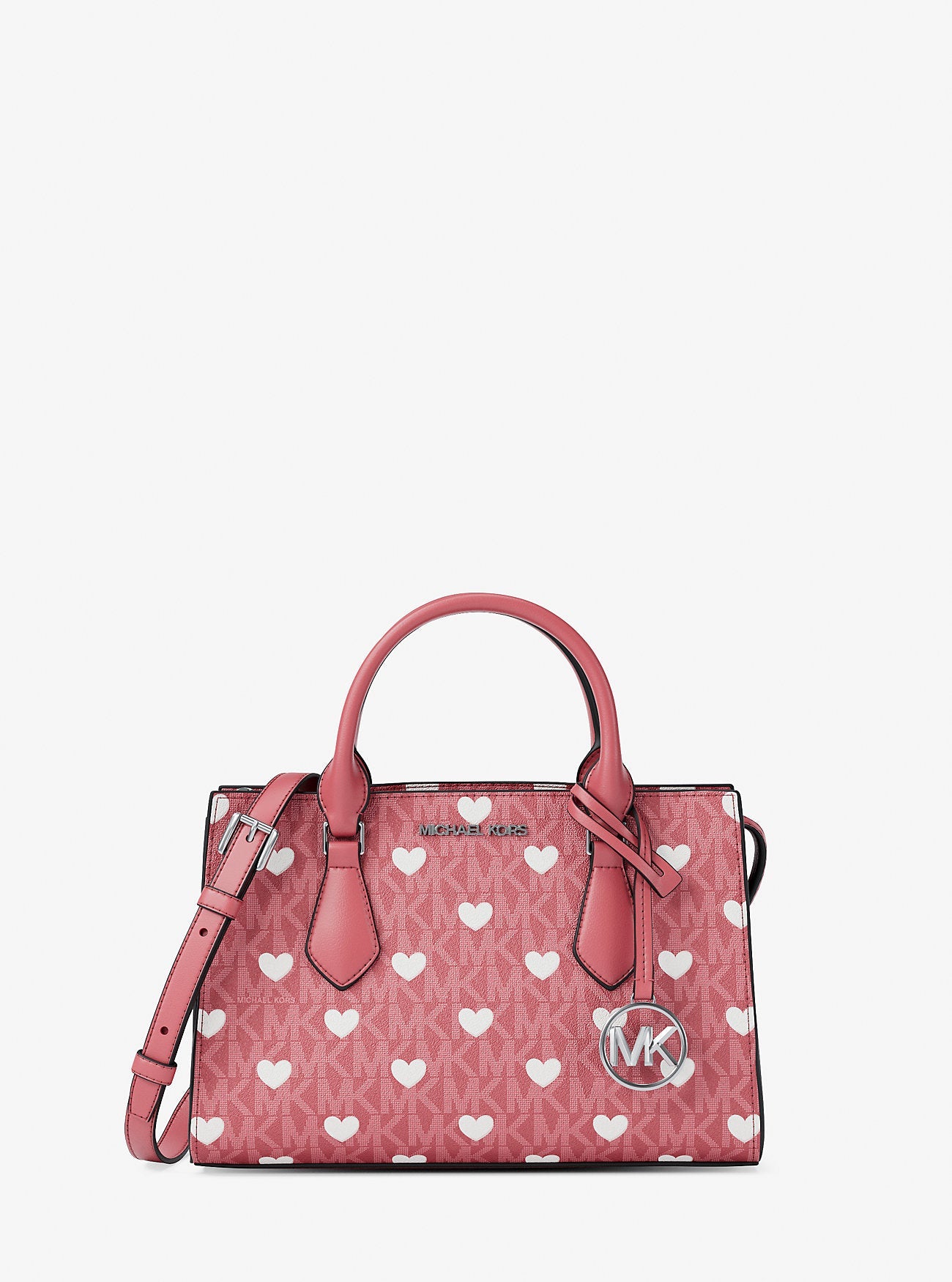 Sheila Small Embellished Signature Logo Satchel Hibiscus Hibiscus