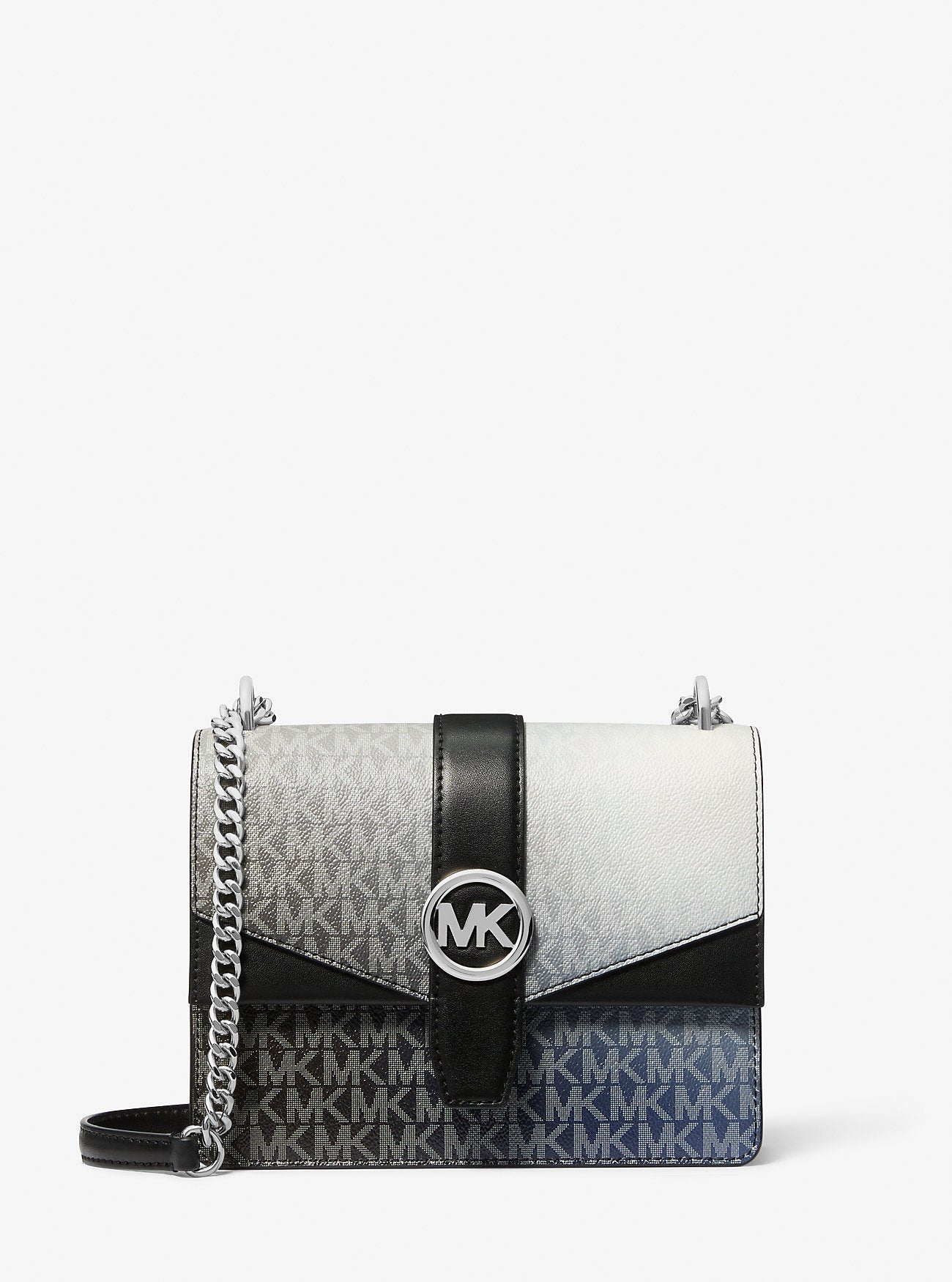 Greenwich Small Ombre Signature Logo Crossbody Bag Black Combo Black Combo
