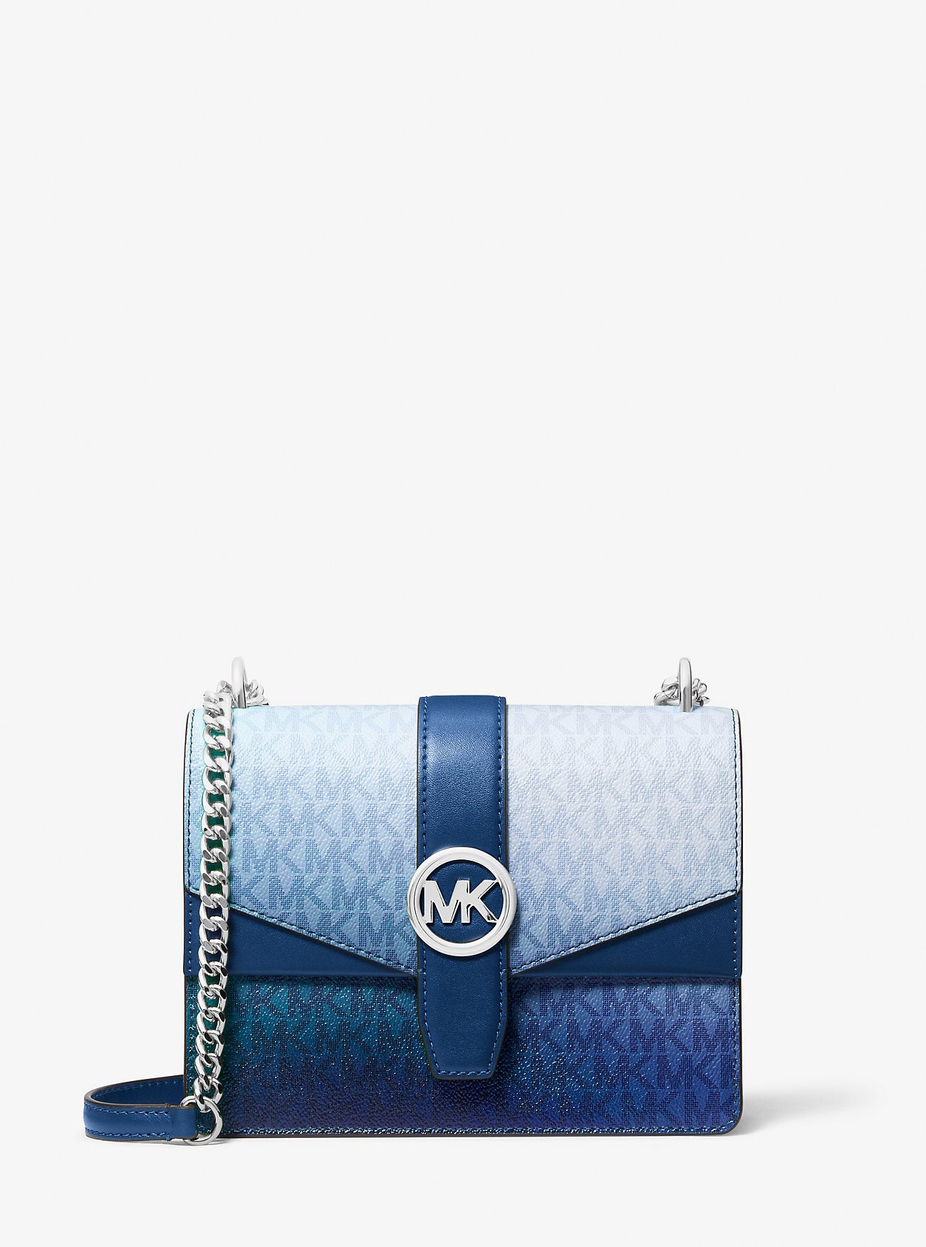 Greenwich Small Ombre Signature Logo Crossbody Bag Galaxy Blue Galaxy Blue