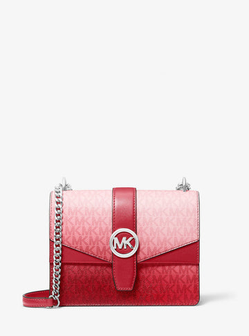 Greenwich Small Ombre Signature Logo Crossbody Bag Hibiscus Multi Hibiscus Multi