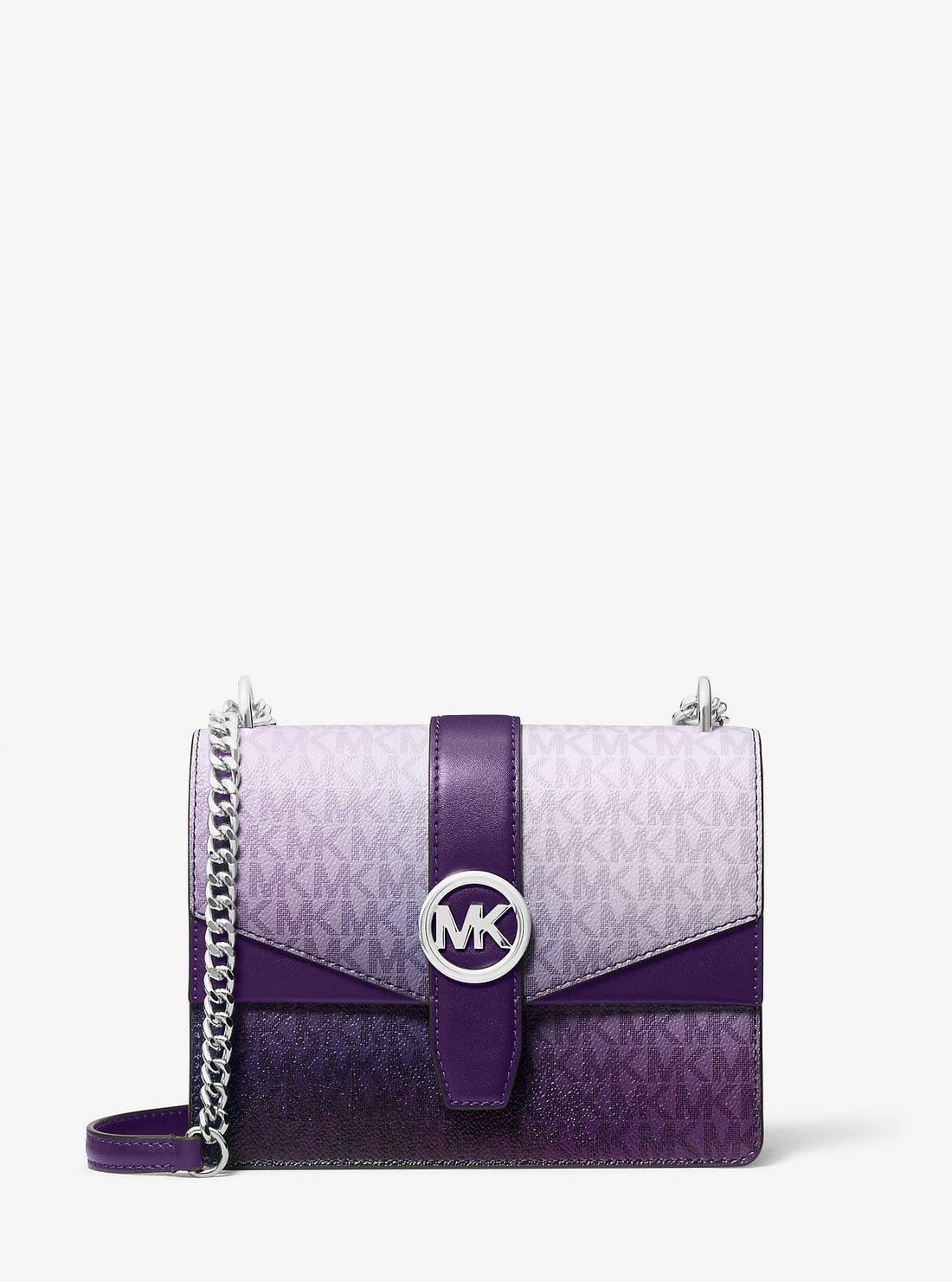 Greenwich Small Ombre Signature Logo Crossbody Bag Dark Purple Ml Dark Purple Ml