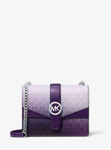 Greenwich Small Ombre Signature Logo Crossbody Bag Dark Purple Ml Dark Purple Ml