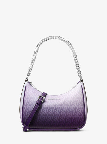 Jet Set Large Ombre Signature Logo Pochette Dark Purple Ml Dark Purple Ml