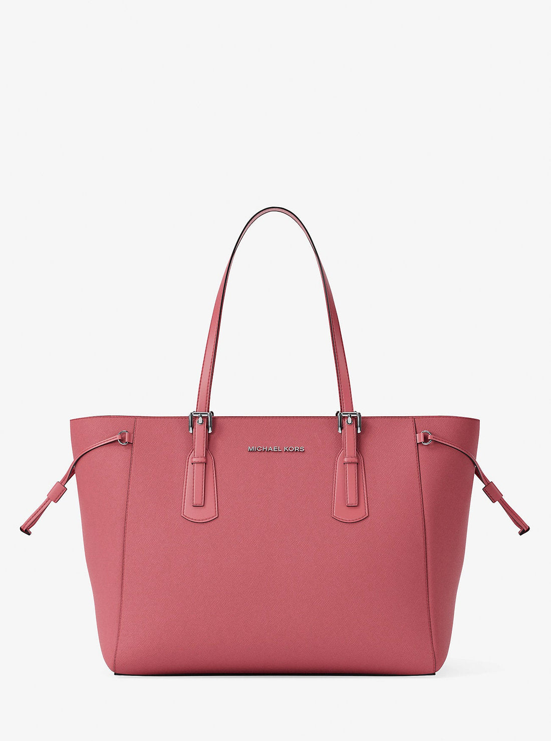 Voyager Large Saffiano Leather Tote Bag Hibiscus Hibiscus