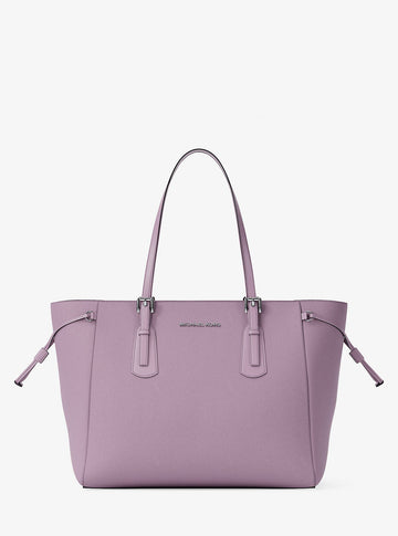 Voyager Large Saffiano Leather Tote Bag Lt Quartz Lt Quartz