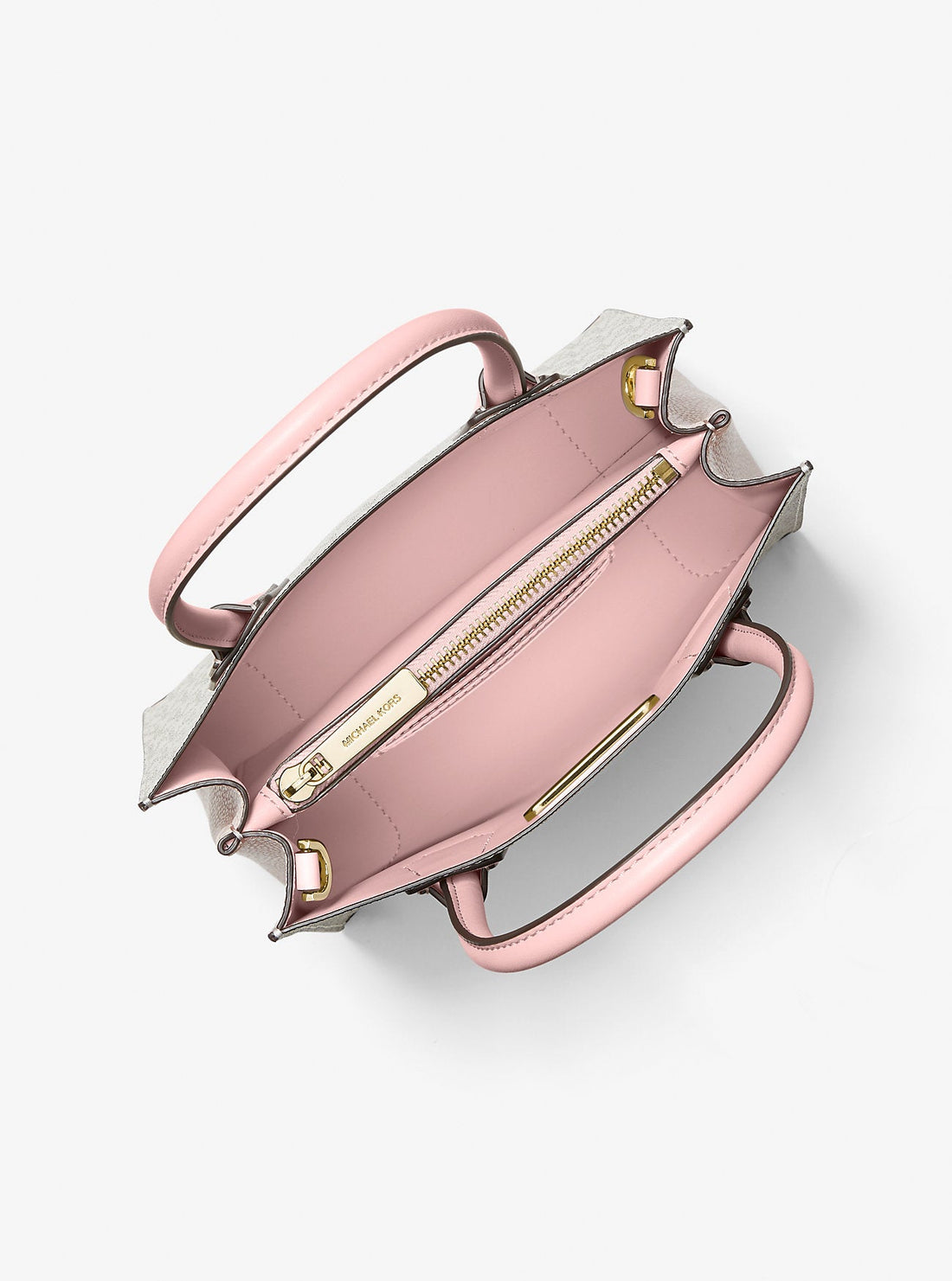 Mercer Medium Logo and Leather Accordion Crossbody Bag Pwd Blsh Mlt Pwd Blsh Mlt