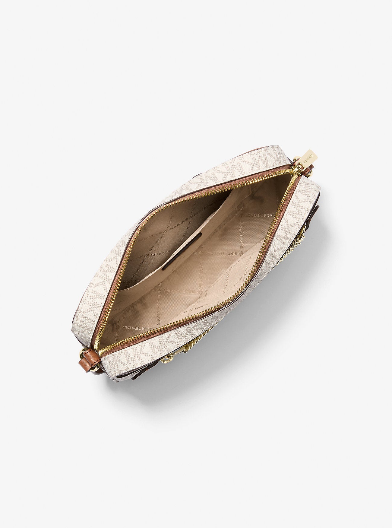 Jet Set Large Logo Crossbody Bag Vanilla Vanilla