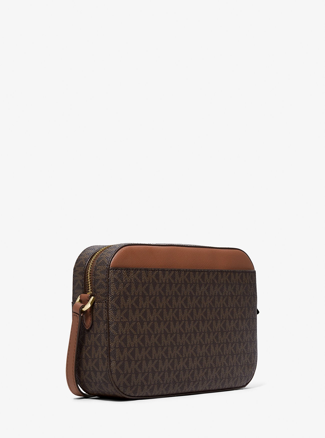 Jet Set Large Logo Crossbody Bag Brown Brown