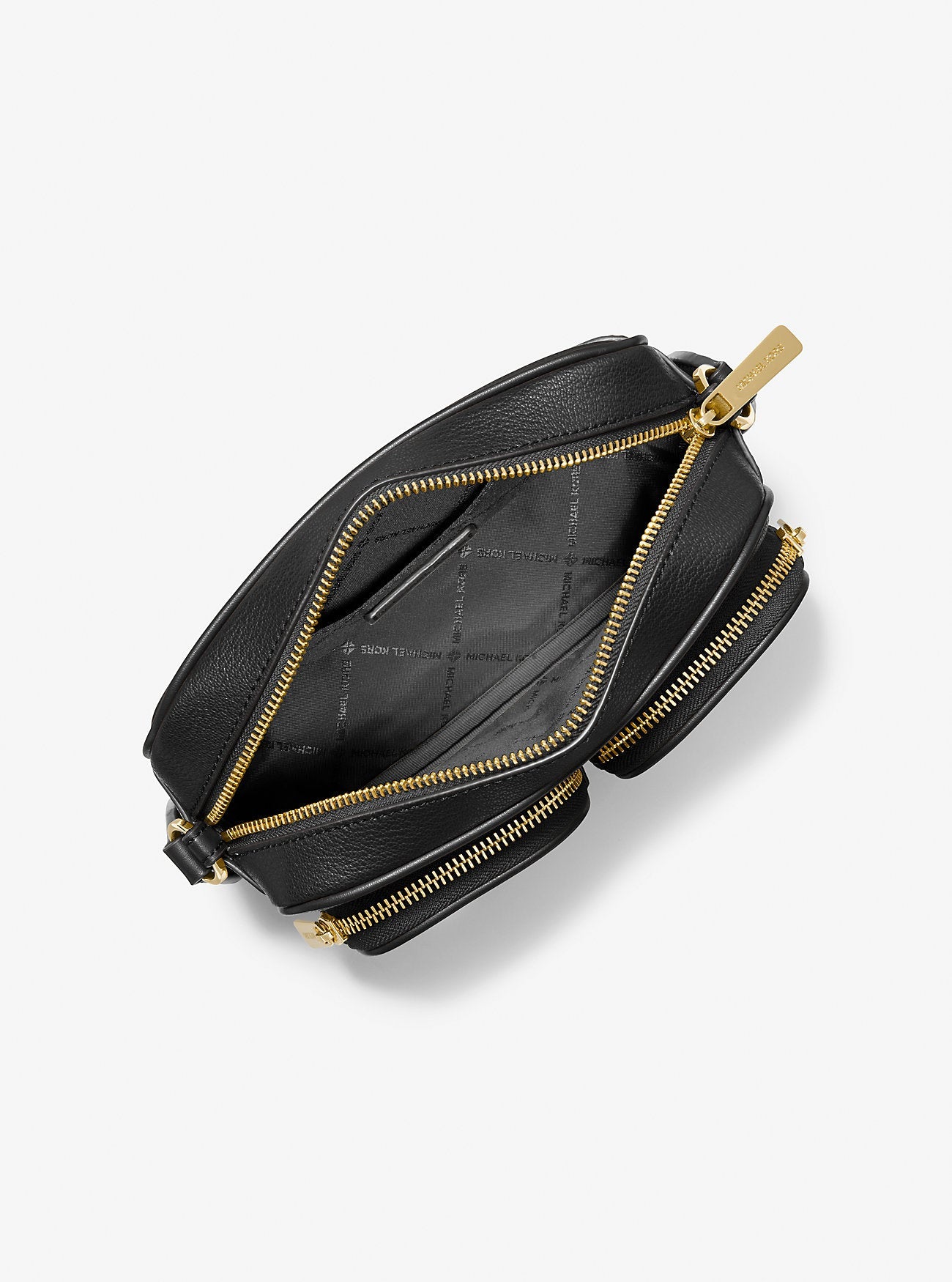 Jet Set Medium Leather Crossbody Bag with Case for Apple Airpods Pro® Black Black