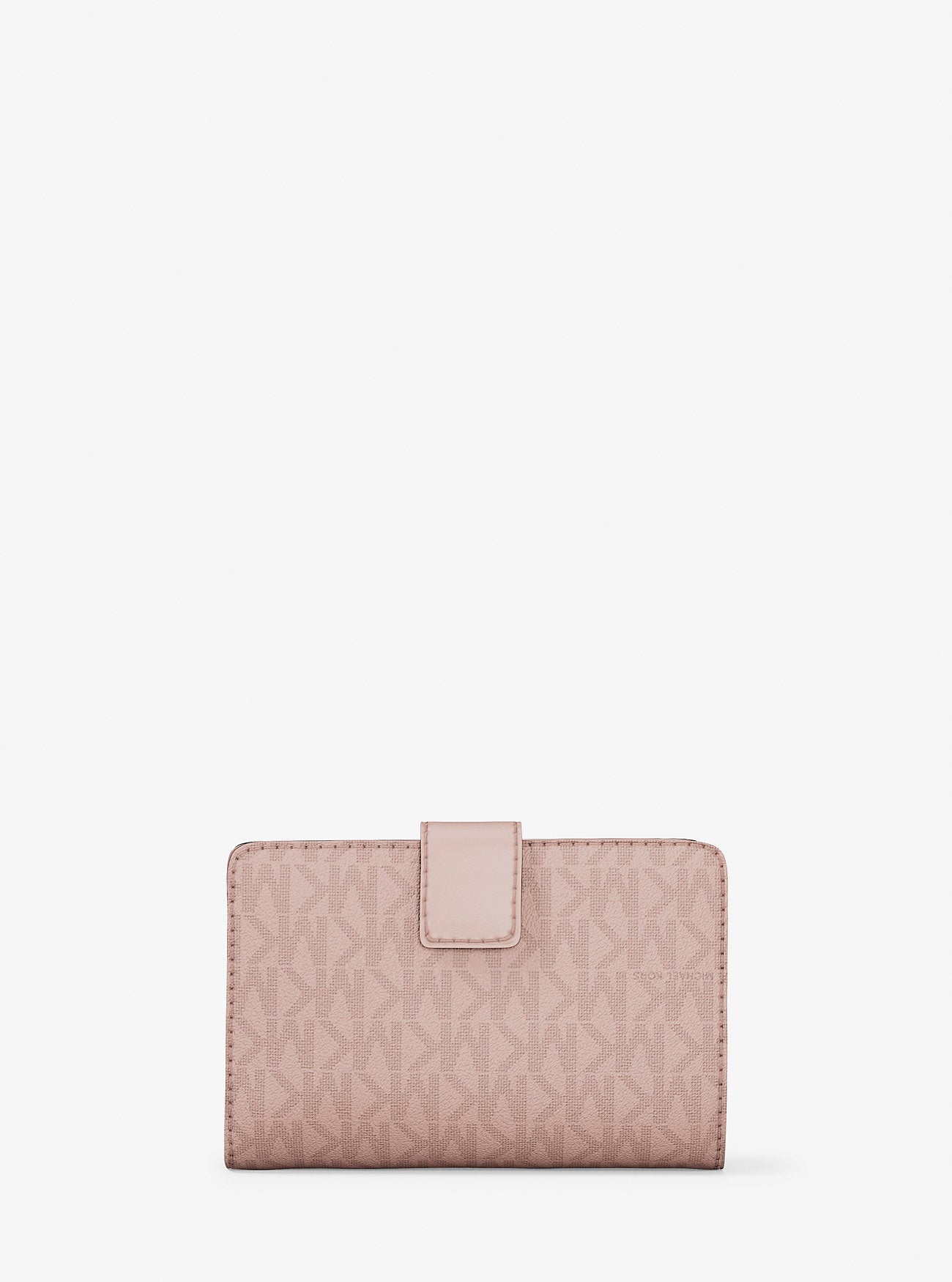 Jet Set Medium Signature Logo Bi-Fold Wallet Powder Blush Powder Blush