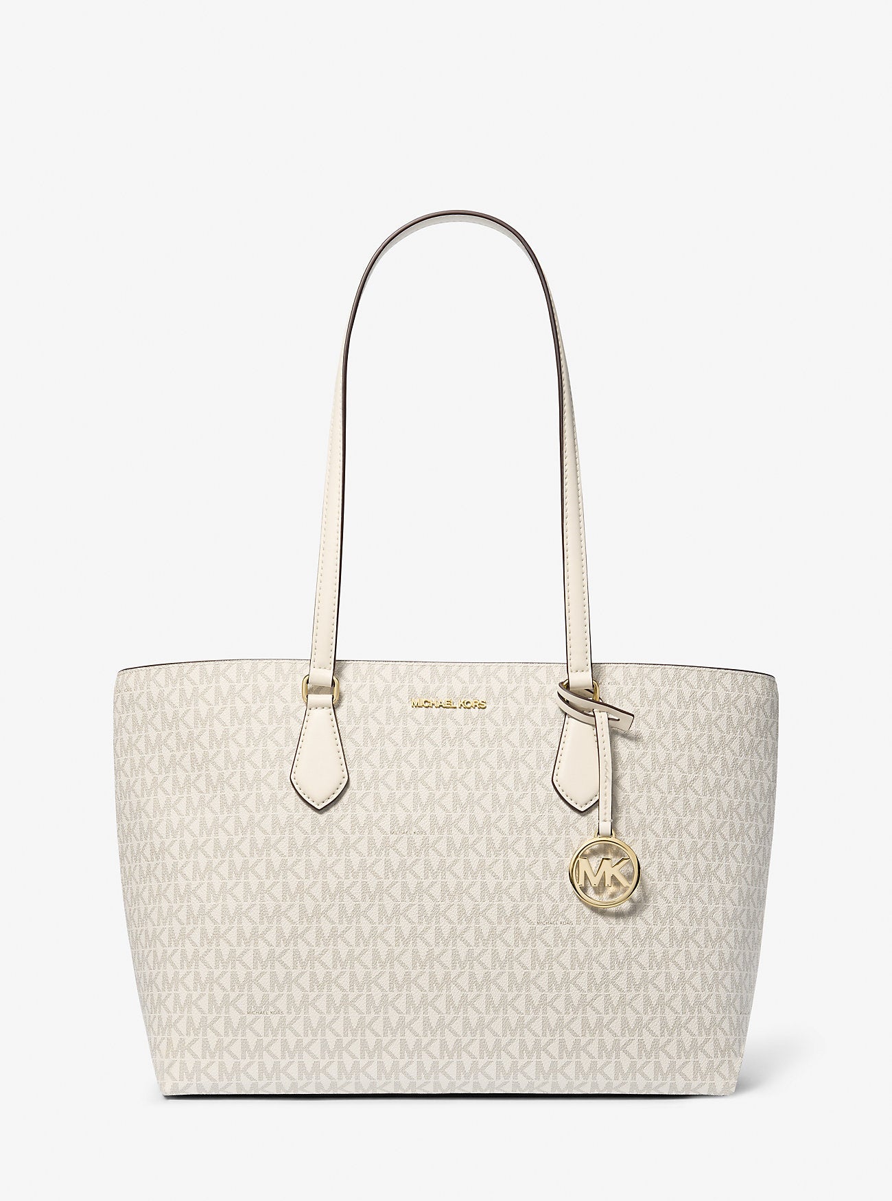 Sheila Large Signature Logo Tote Bag Lt Crm Multi Lt Crm Multi