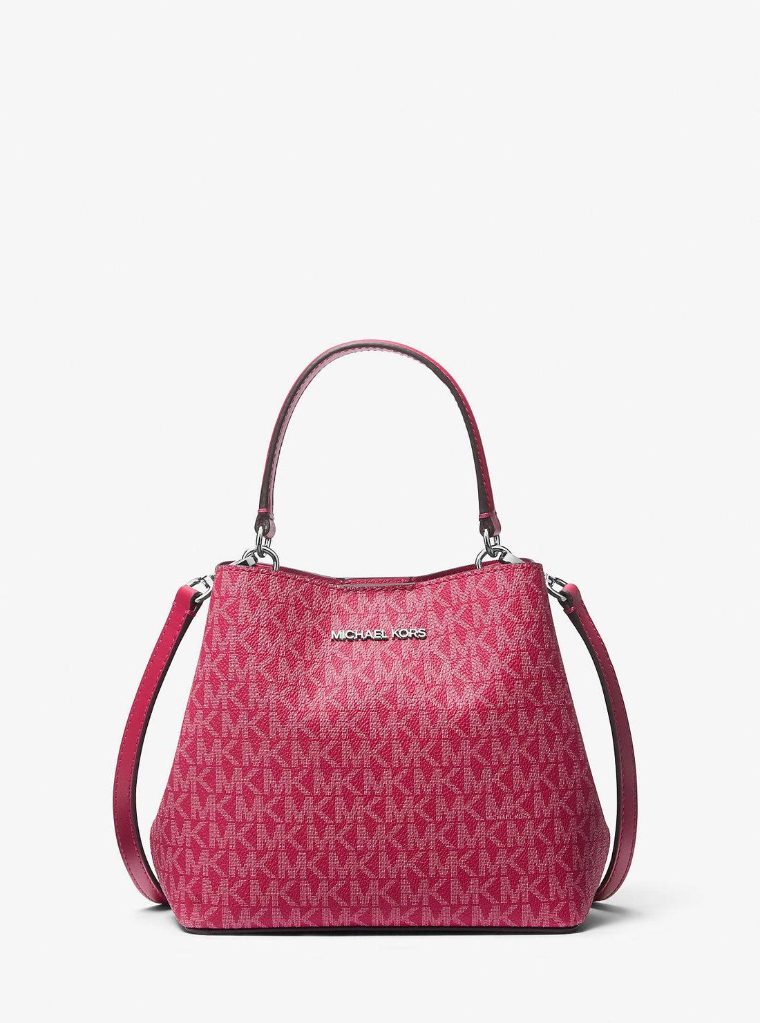 Pratt Small Signature Logo Convertible Shoulder Bag Dk Raspberry Dk Raspberry