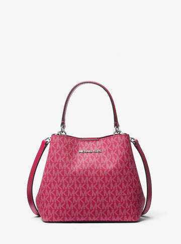 Pratt Small Signature Logo Convertible Shoulder Bag Dk Raspberry Dk Raspberry