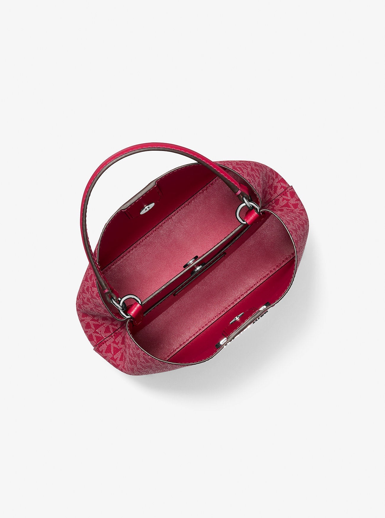 Pratt Small Signature Logo Convertible Shoulder Bag Dk Raspberry Dk Raspberry