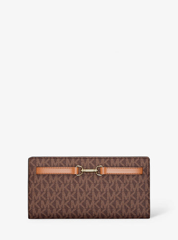 Carson Large Signature Logo Wallet Brown Brown