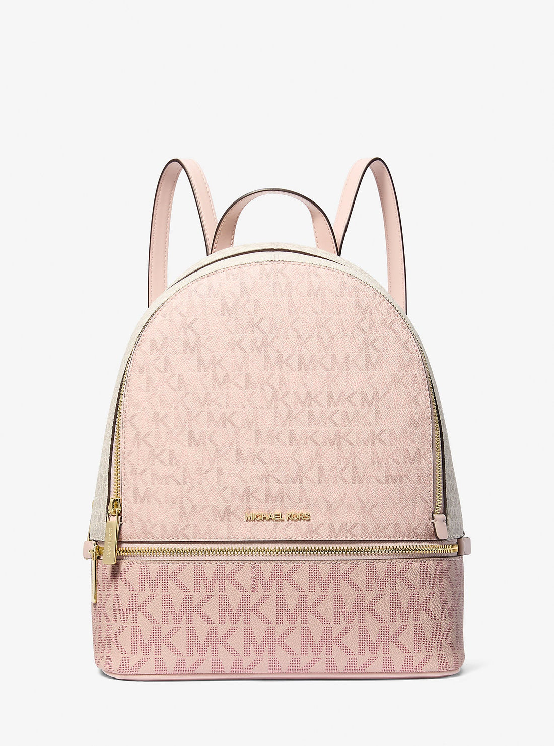 Rhea Medium Color-Block Signature Logo Backpack Pwd Blsh Mlt Pwd Blsh Mlt