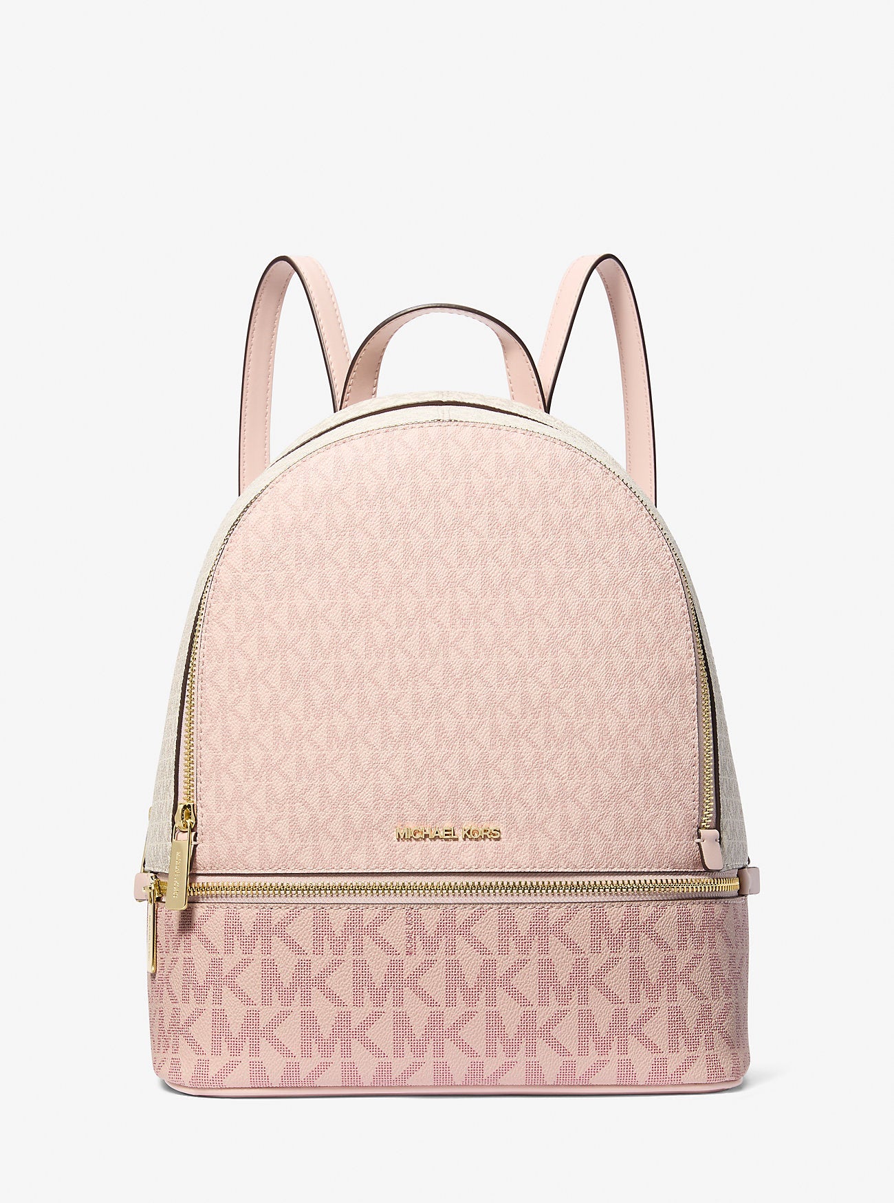Rhea Medium Color-Block Signature Logo Backpack Pwd Blsh Mlt Pwd Blsh Mlt