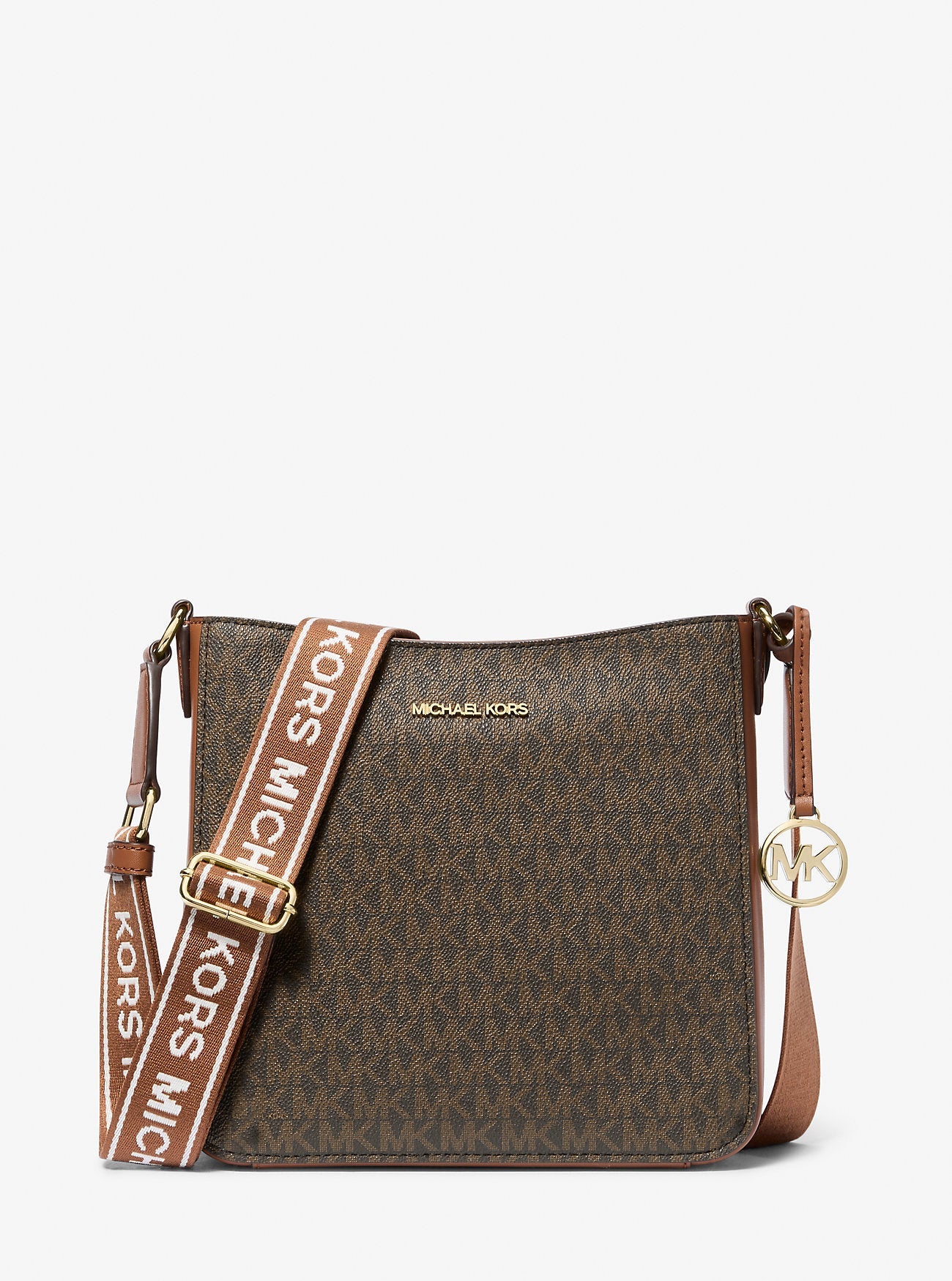 Jet Set Travel Small Signature Logo Messenger Bag Brown Brown